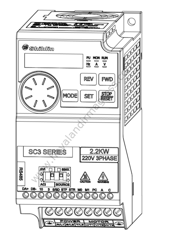 11kW Shihlin Frekans Inverter Sürücü 380V