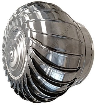 Ø130 mm Paslanmaz Esmatik Rüzgargülü