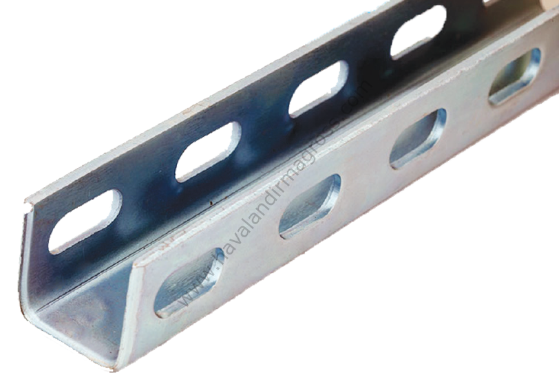 40*40 3MM U Perfore Profil 2mt