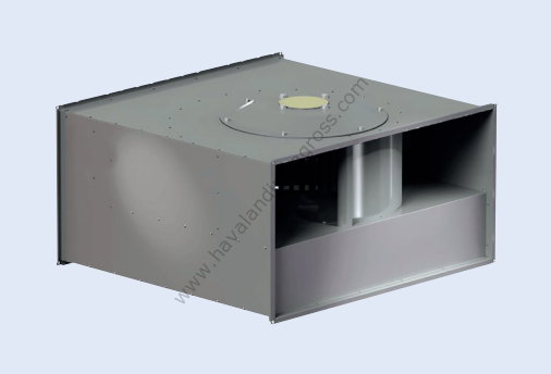 DYNAIR AxB 5x3 M4 Dikdörtgen Kanal İçi Radyal Fan 2000m³/h