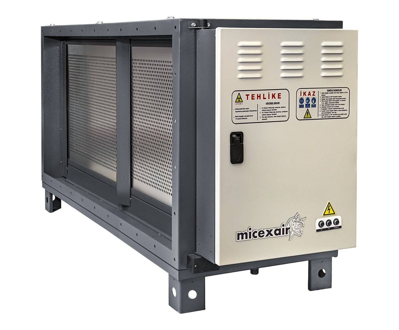 Elektrostatik Filtre Duman ve Yağ Temizleyici 3000m3/h MCE3