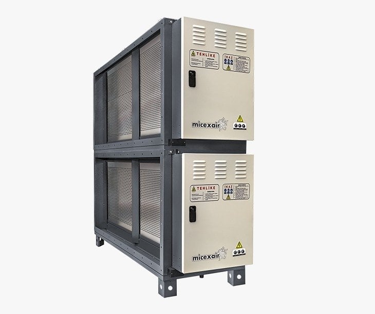 Elektrostatik Filtre Duman ve Yağ Temizleyici 5000m3/h MCE5
