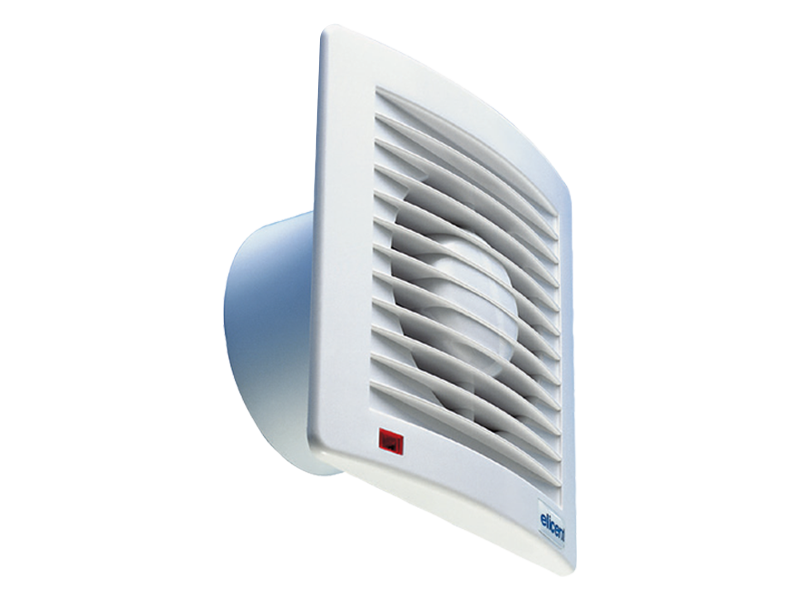 ELICENT E-Style 150 Aksiyal Ultra İnce Fan 295 m³/h (plastik klapeli)