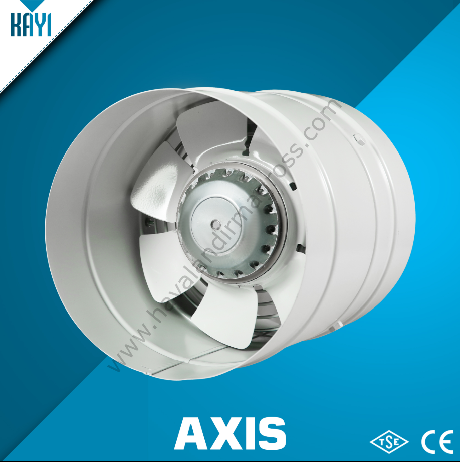 Kayıtes Axıs 200 Yuvarlak Kanal Tipi Aksiyel Fan (680m³/h)