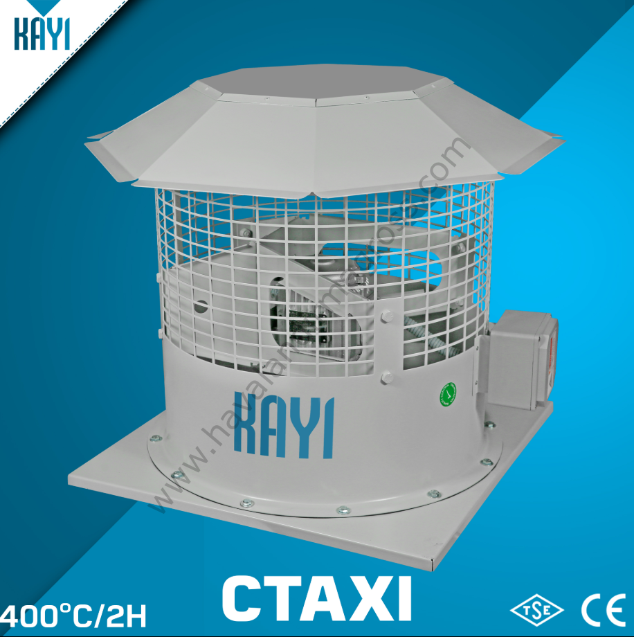 Kayıtes Ctaxı 1000-8-45 Çatı Tipi Egzoz Fanı (F300/2h)(66070m³/h)