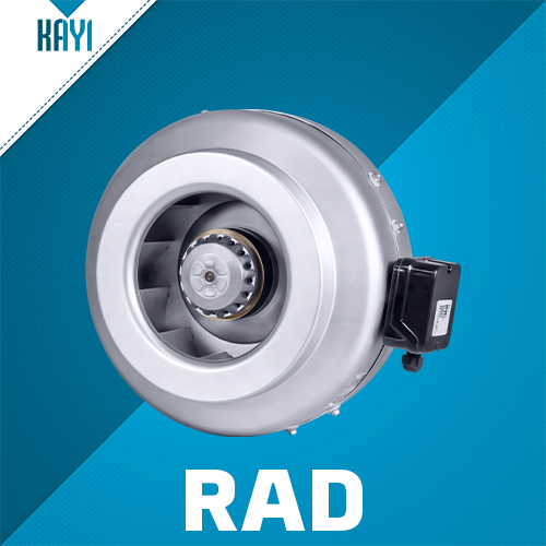 Kayıtes Rad 200 (1000m³/h) Yuvarlak Kanal Fanı