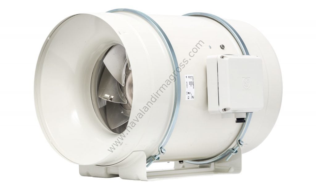 S&P TD 250/100 Plastik Yuvarlak Karma Akışlı Kanal Tipi Fan [250m³/h]