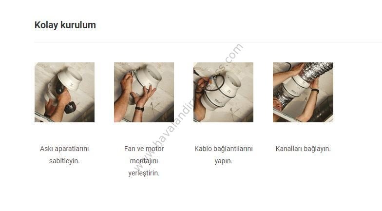 S&P TD 250/100 Plastik Yuvarlak Karma Akışlı Kanal Tipi Fan [250m³/h]