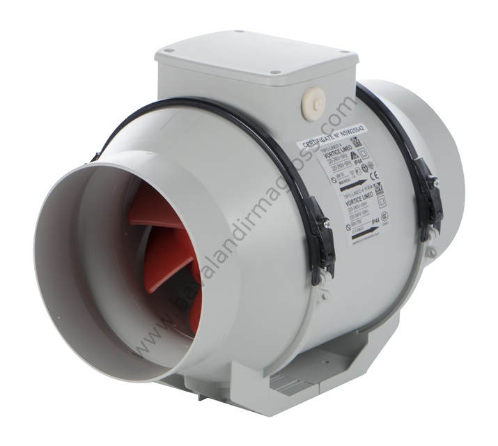 Vortice Lineo 100 Q Yuvarlak Kanal Tipi Fan [ 155-200m³/h]