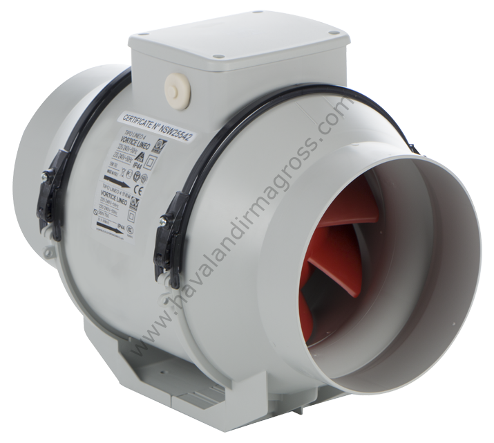 Vortice Lineo 100 Q Yuvarlak Kanal Tipi Fan [ 155-200m³/h]