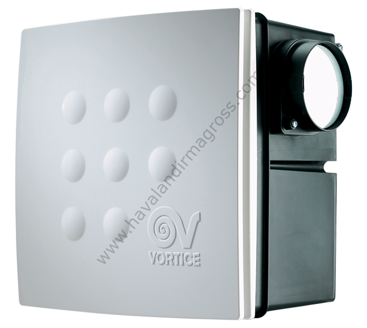 Vortice Vort Quadro IT Medio I TIMER [130/180m³/h] Zaman Saatli Duvar Tipi Radyal Fan
