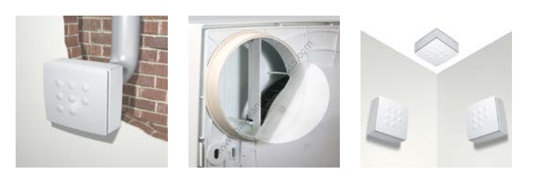 Vortice Vort Quadro Medio [125/170m³/h] Duvar Tipi Radyal Fan